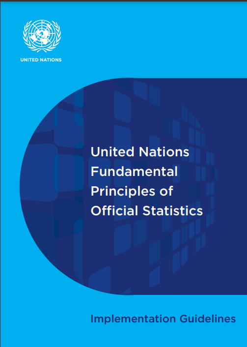 Principes fondamentaux de la statistique officielle des Nations Unies – Lignes directrices pour la mise en œuvre, 2015.